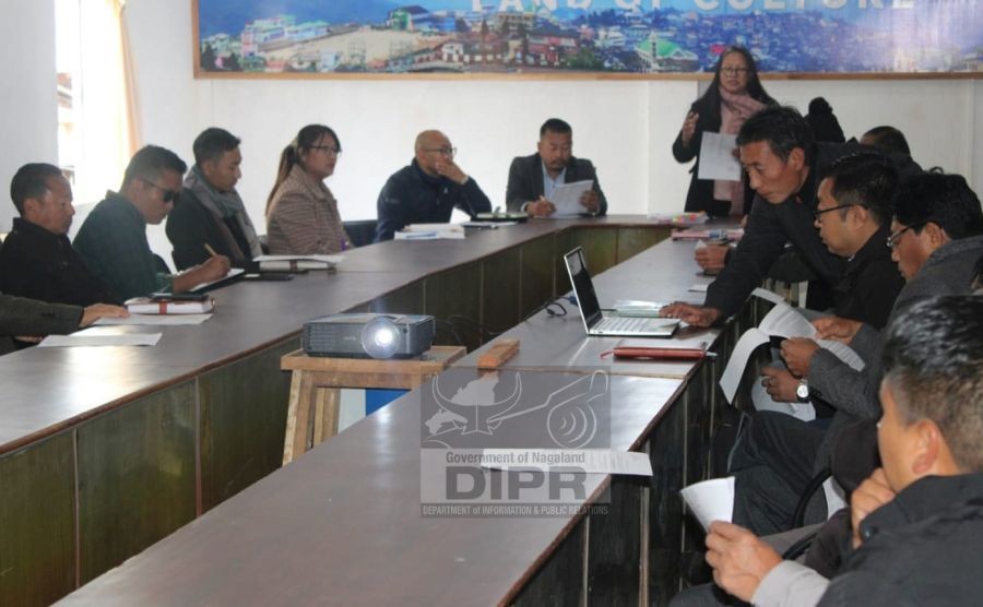 Tuensang DPDB was held under the chairmanship MLA and chairman DPDB Tuensang, Imtichuba at DC’s Conference Hall, Tuensang on January 19. (DIPR Photo)